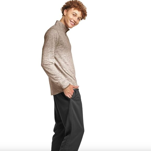 NWT C9 Champion Men's Elevated Train Zip Layer, Midway Brown Heather, M - Picture 9 of 10